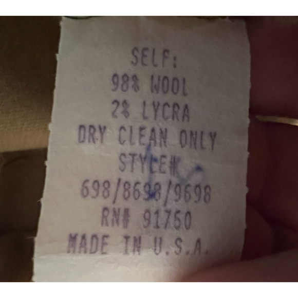 Saks 5th Avenue Skirt Womens Size Medium Waist Wool Caramel Midi Deadstock NWT - Picture 3 of 7